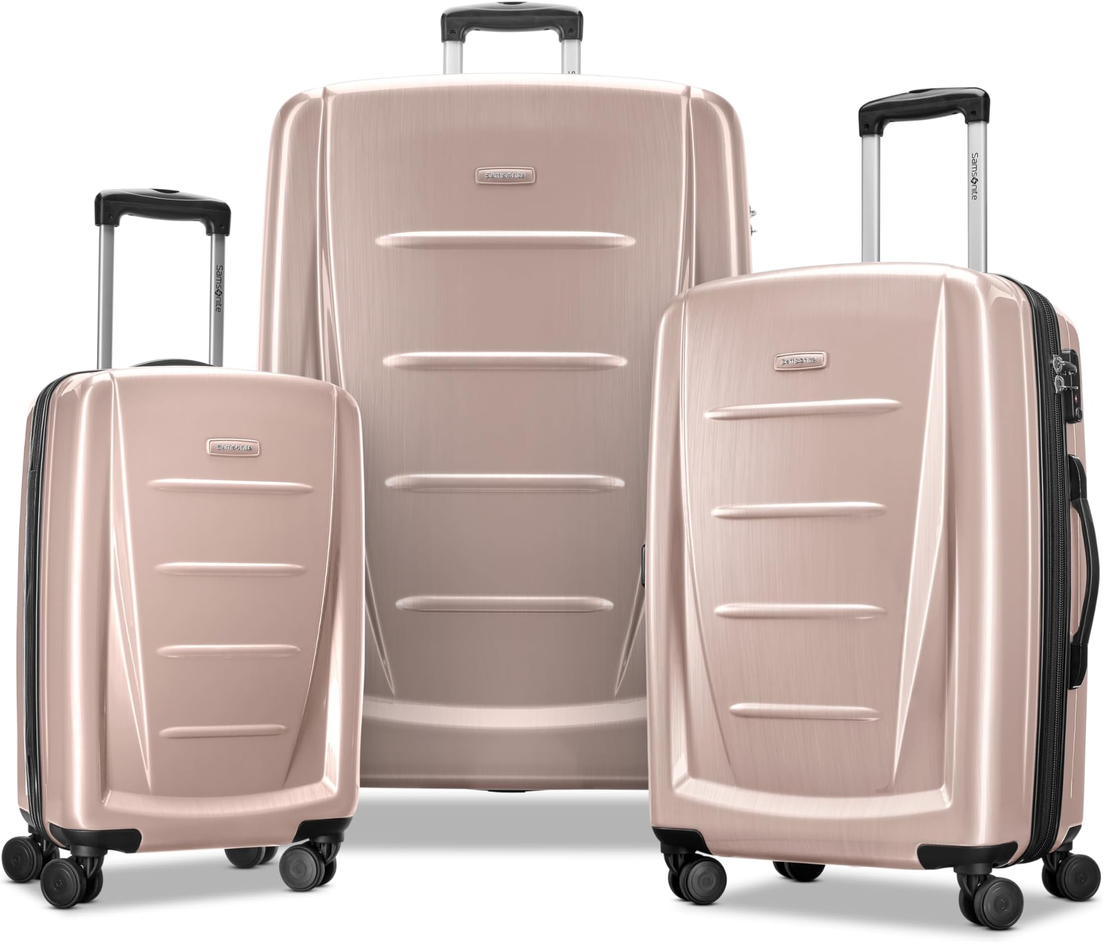 Samsonite Winfield 2 Hardside Expandable Luggage with Spinner Wheels, Artic Pink, 3-Piece Set (20/24/28)