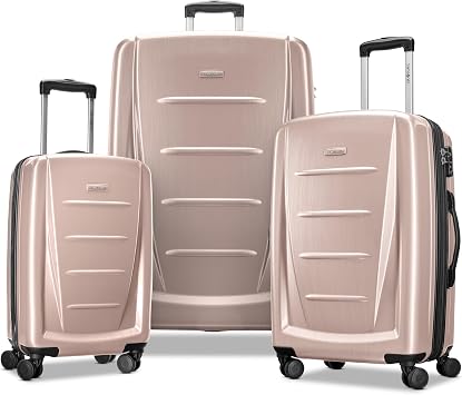 Samsonite Winfield 2 Hardside Expandable Luggage with Spinner Wheels, Artic Pink, 3-Piece Set 20/24/28