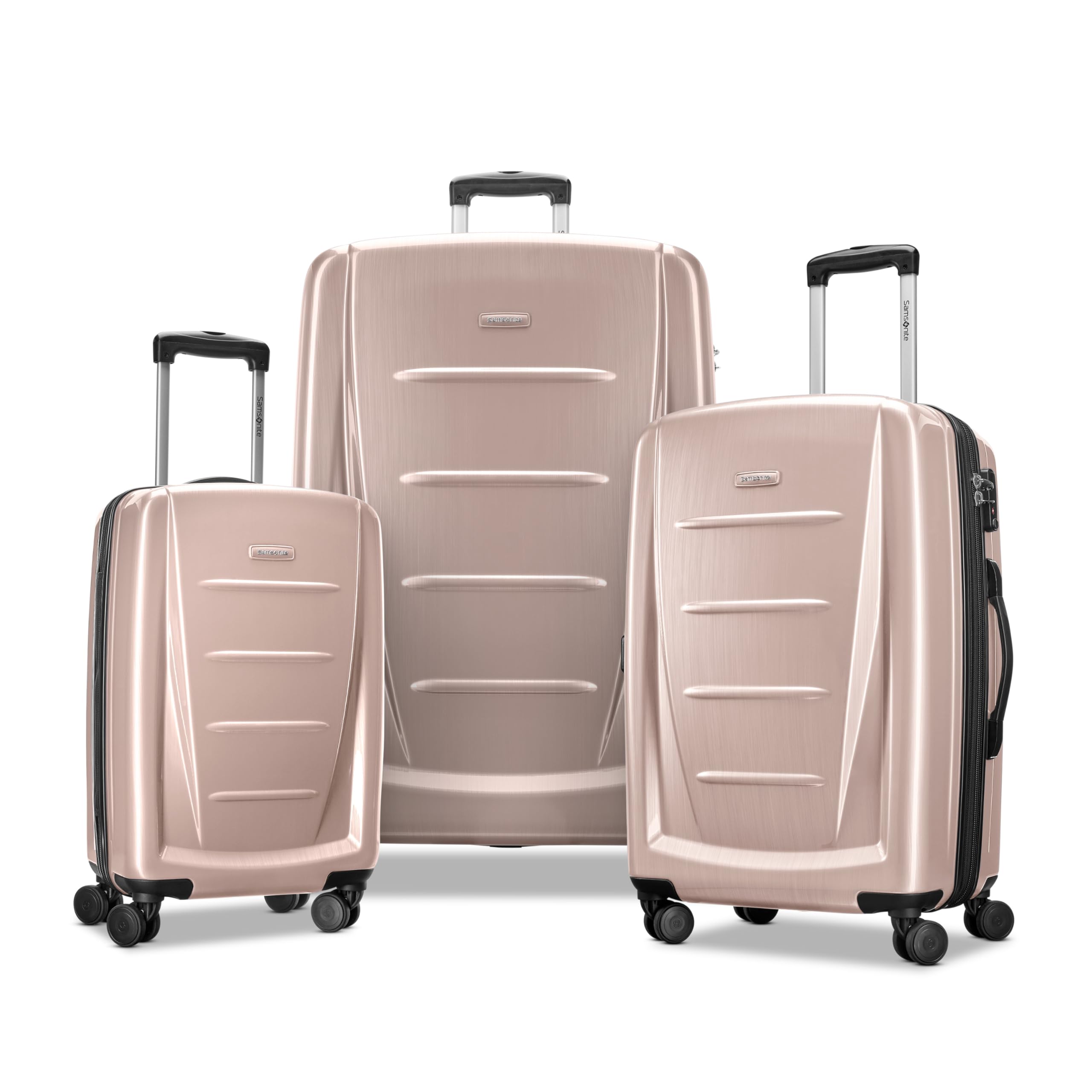 Sponsored Ad - Winfield 2 Hardside Expandable Luggage with Spinner Wheels, Artic Pink, 3-Piece Set (20/24/28)