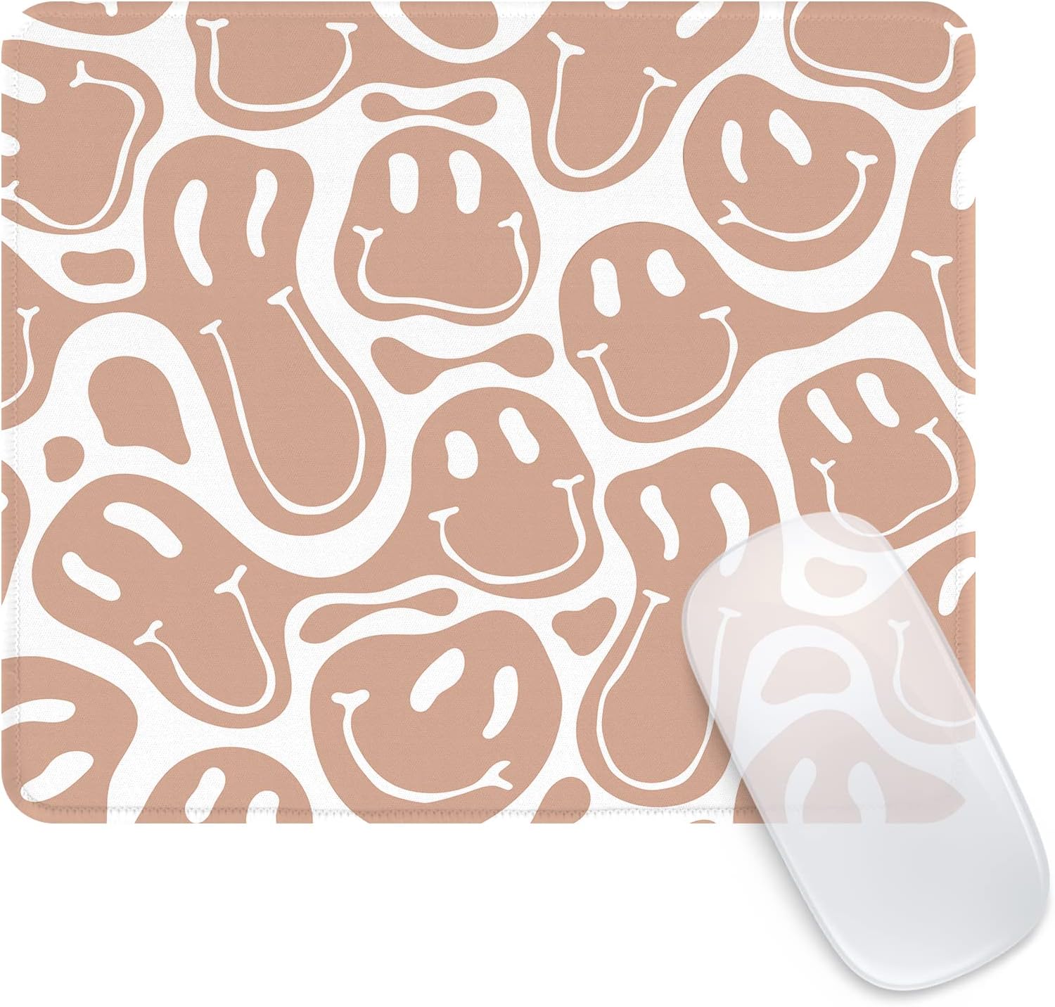 Seorsok Square Mouse Pad Cute Retro Smiley Hippie,Office