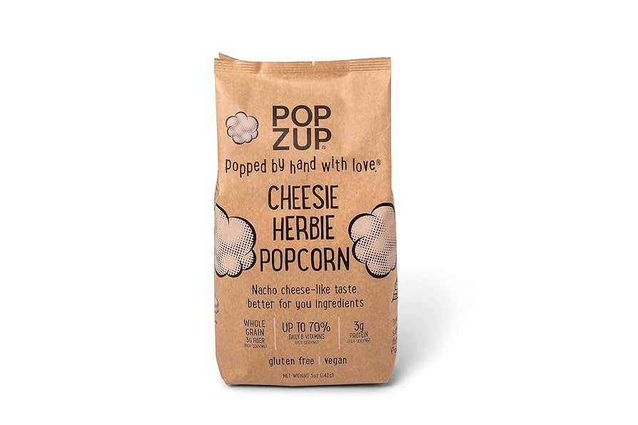 Amazon.com: Popzup Popcorn Two Bags - Popped & Seasoned by