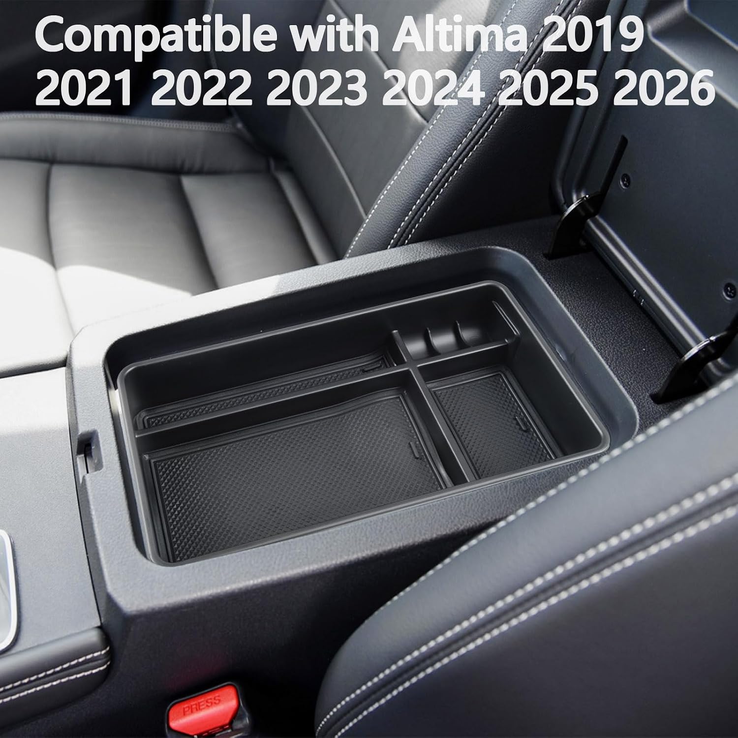 Center Console Organizer for 2019-2026 Nissan Altima Armrest Storage Box image 2