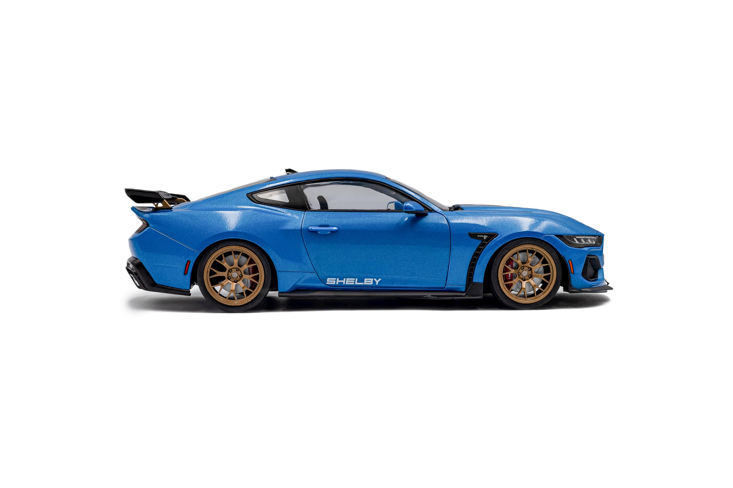 Solido Shelby Mustang Snake Race – 1:18 Modellauto in Blau, Premium Die-Cast Sammlermodell mit Racing-Look