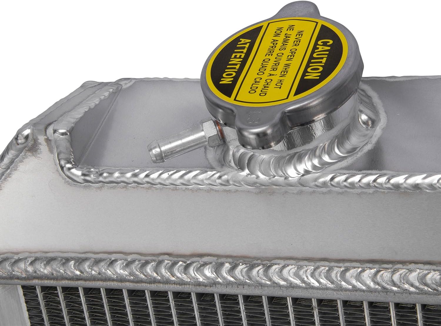 TSMINDUSTR 3 Row Aluminum Radiator + Shroud Fan For 1963 1964 1965 1966 Chevy C10 C20 C30 K10 K20 K30 Truck V8