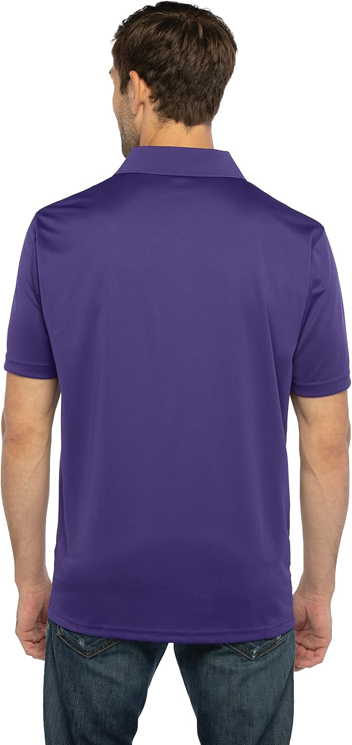 Vantage Apparel NCAA Mens Collegiate Premium Moisture Wicking Team Color Icon Polo - Image 2