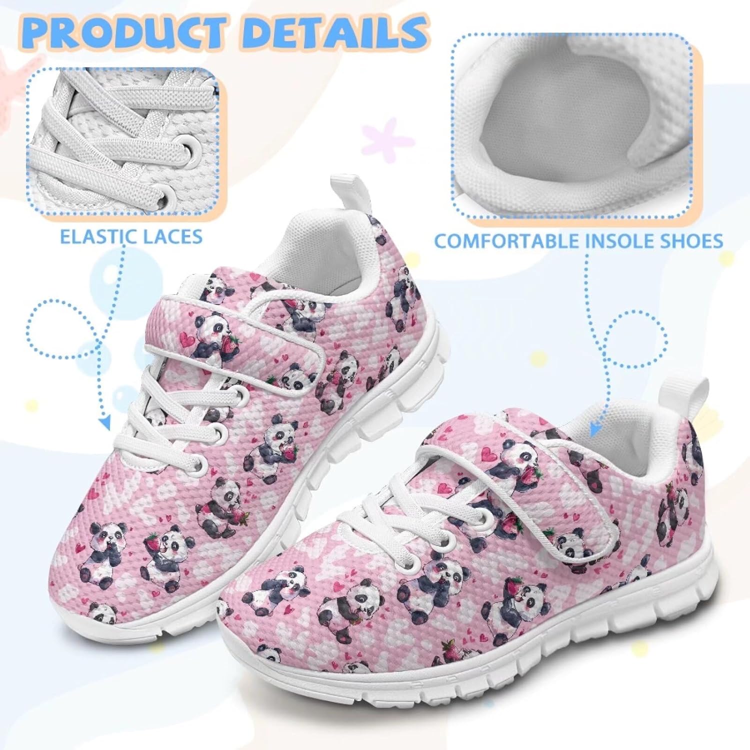 Girls Active Sneakers Boys Running Shoes Kids Slip On Trainers