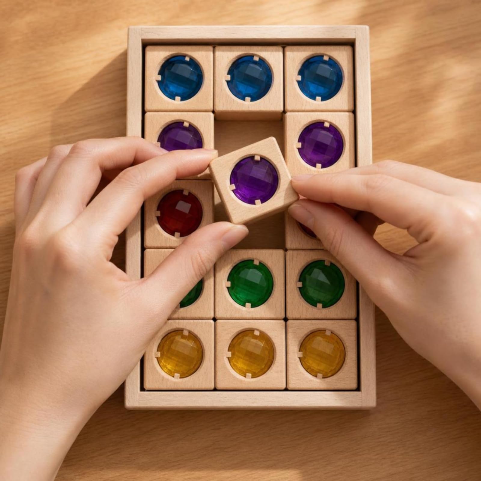 15 Piezas Bloques con Piedras | Didáctico, Resistente, Juguetes, para Aula