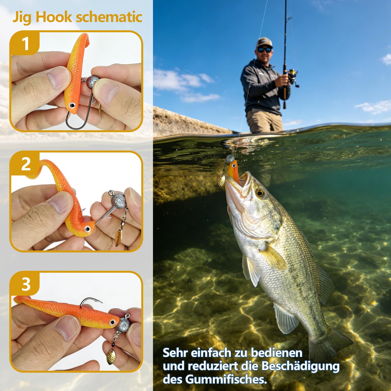 Señuelos de pesca de goma para trucha, lucioperca, perca, cebo artificial, equipo de pesca, juegos de pesca, cabezas para anzuelos con cabeza redonda, regalos de pesca para hombres, para agua