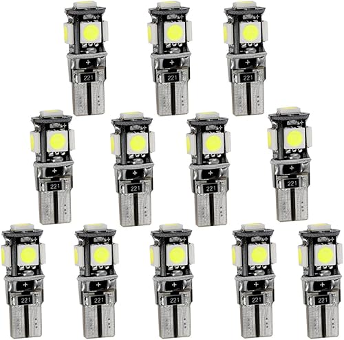 Miniatura 7 de Para 2008 3008 301 307 308 408 coche Led interior bombilla reemplazo coche cúpula bombilla kit 7 unids blanco