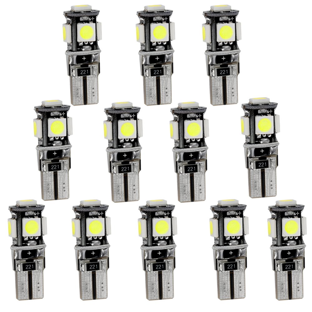 Car Led Interior Light Bulb For 508 Replacement Car Dome Light Bulb Kit 12pcs White