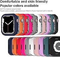 Vista 35 de BOTOMALL Funda protectora compatible con Apple Watch de 1.614 pulgadas Series 9, Series 8 Series 7, TPU suave, flexible, delgada, ligera, funda