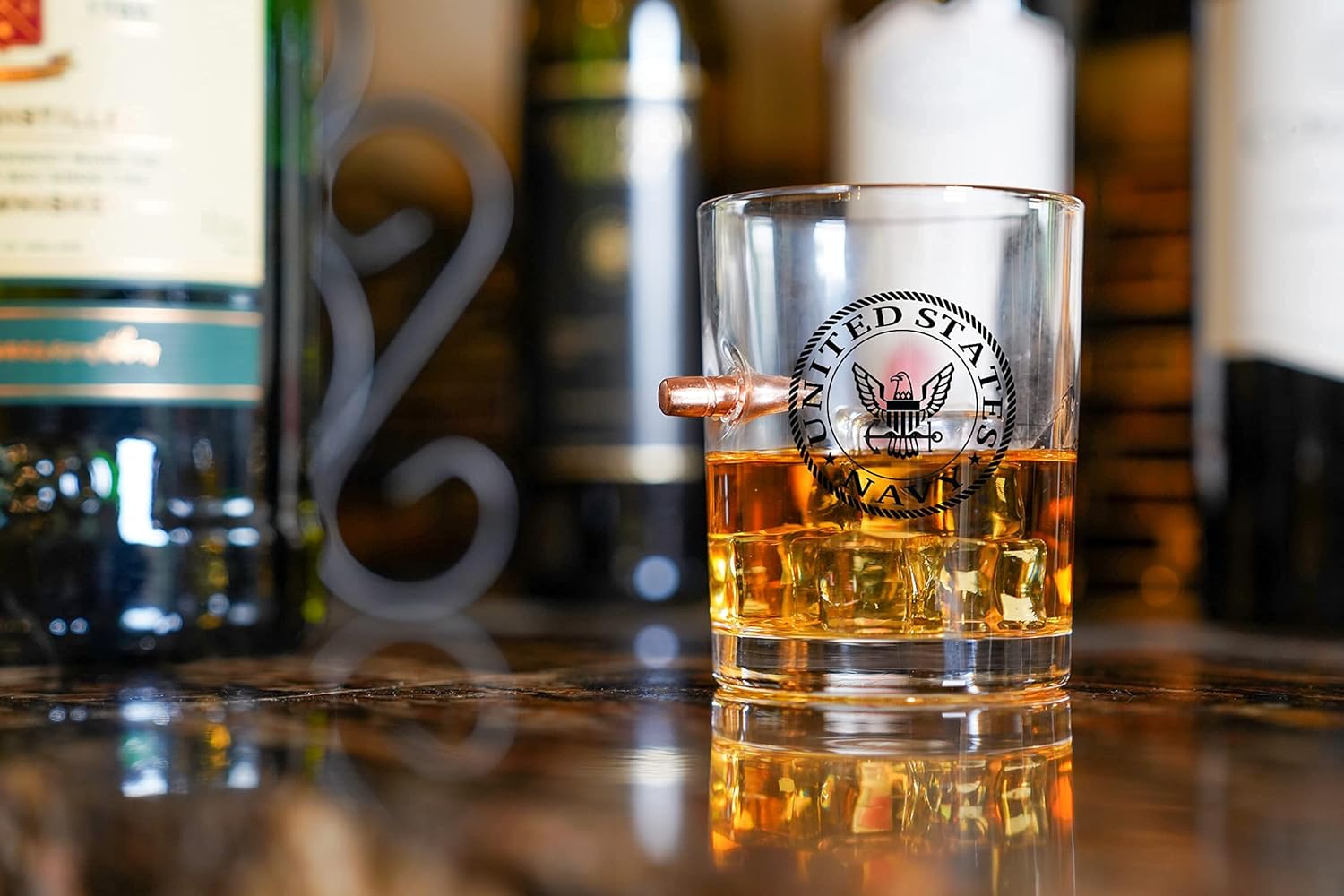 Black Friday - 80% OFF US Navy Bullet Glasses – USN Drinking Glasses with Bullets (8 Oz)