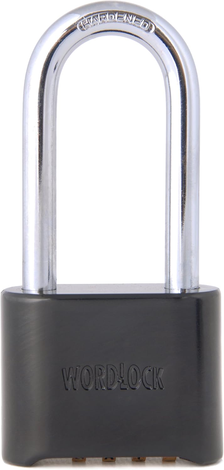 Amazon.com: WordLock PL-059-LS 4-Dial Utility Lock, Long Shackle ...