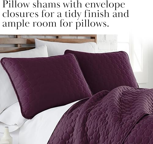 Miniatura 6 de Southshore Fine Living, Inc. Juego de ropa de cama tamaño matrimonial y Queen con 2 fundas de almohada acolchadas, diseño moderno de costuras