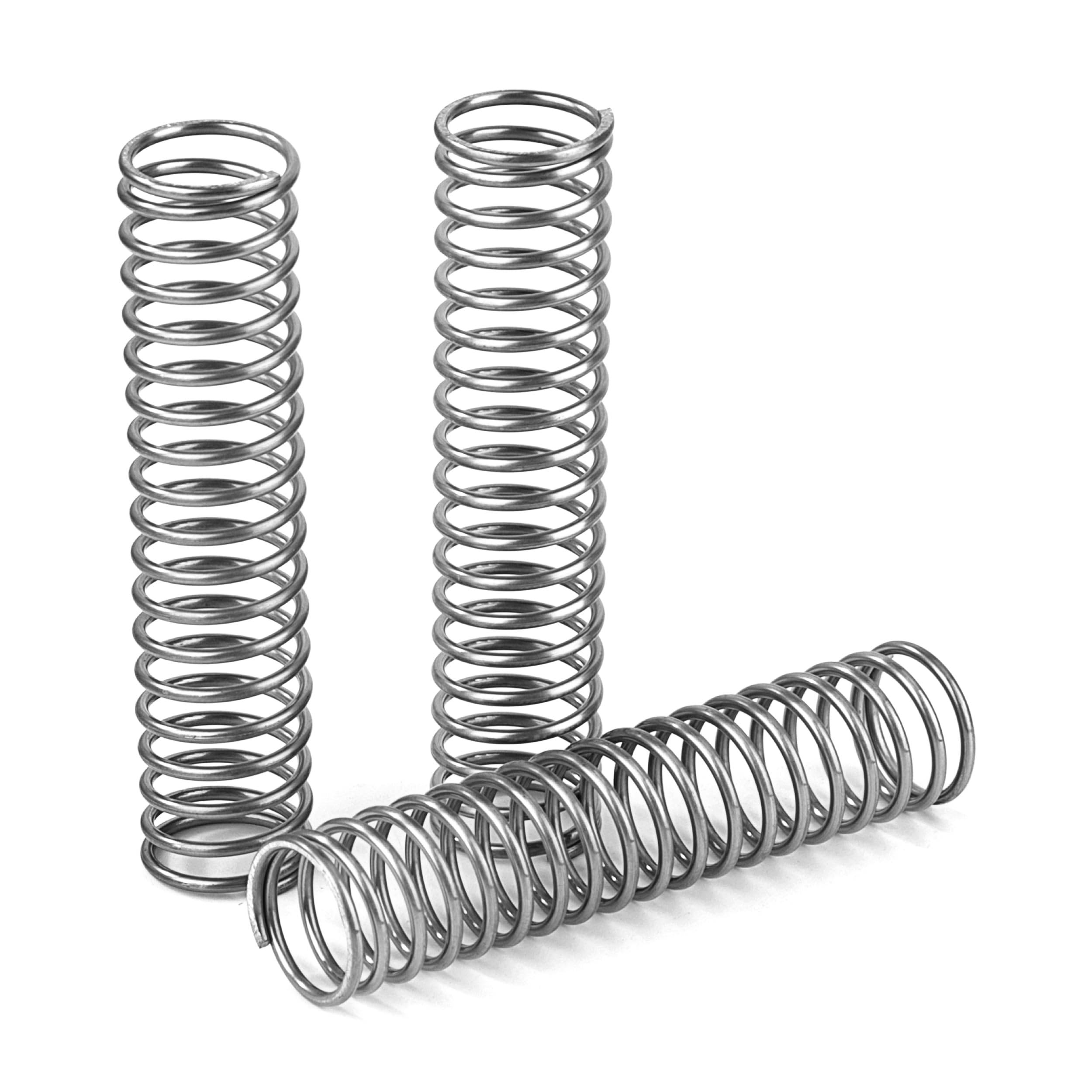 Muelles de Compresión Acero Inoxidable 55mm Alambre 1,1mm Diámetro Interior 10mm Fuerza 1,23kg 10 Piezas