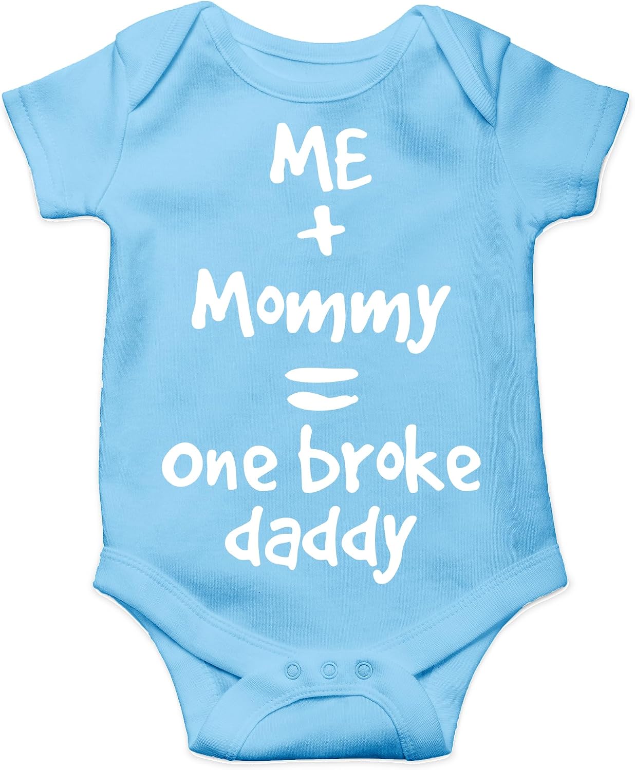 AW Fashions Me + Mommy = One Broke Daddy Baby Bodysuit Cute Newborn Outfit Infant Girl Clothes Boy Romper