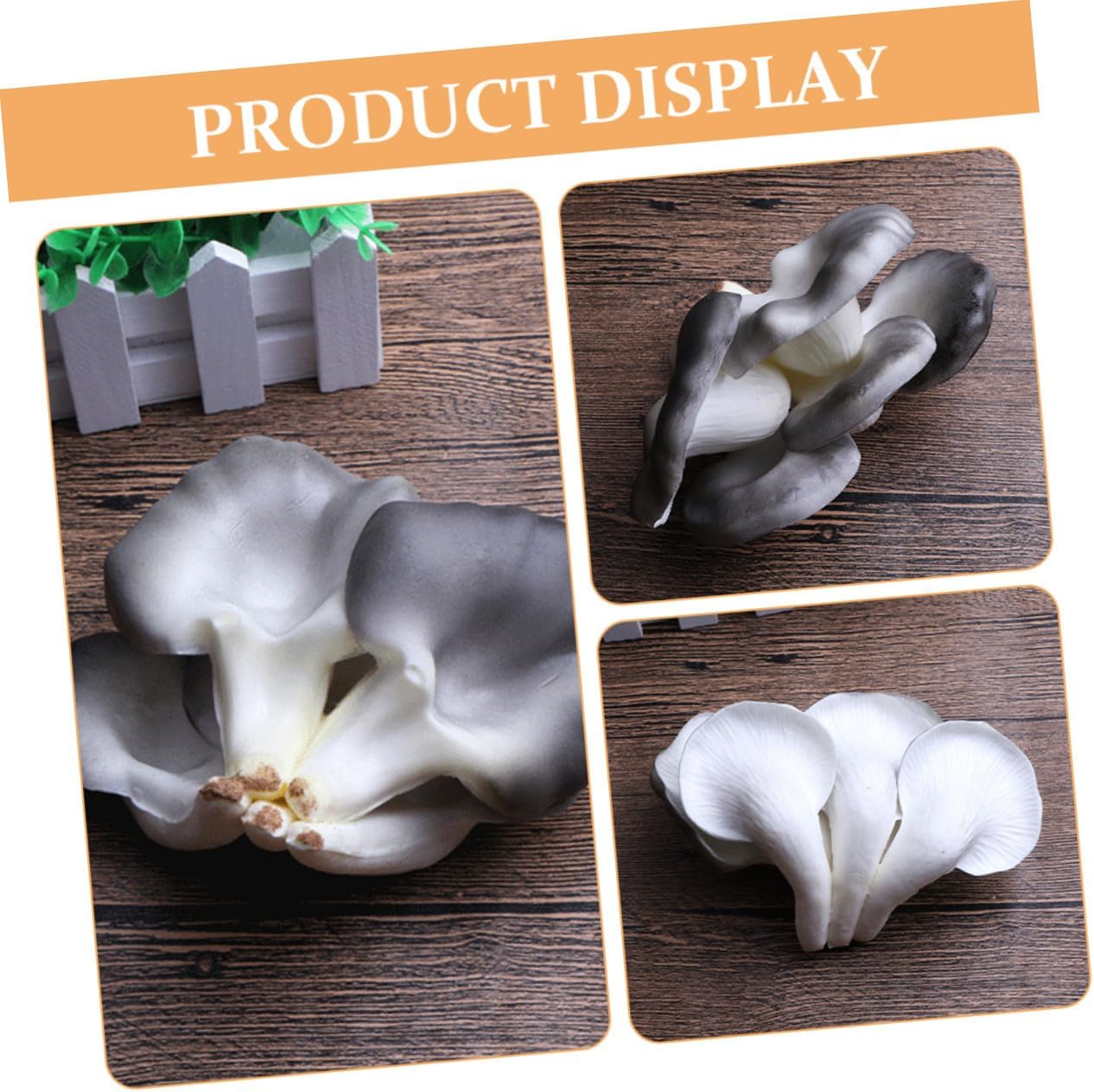 VICASKY 2pcs Pu Mushroom Figurine Garden Miniature Outdoor Mushroom Decor for Patio Lawn Fairy Tale Style Decorative Statue
