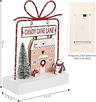 Vista 2 de Decoración de Mesa de Navidad, Decoraciones Iluminadas de Madera, Decoraciones de Mesa de Navidad Operadas a Batería para Interiores