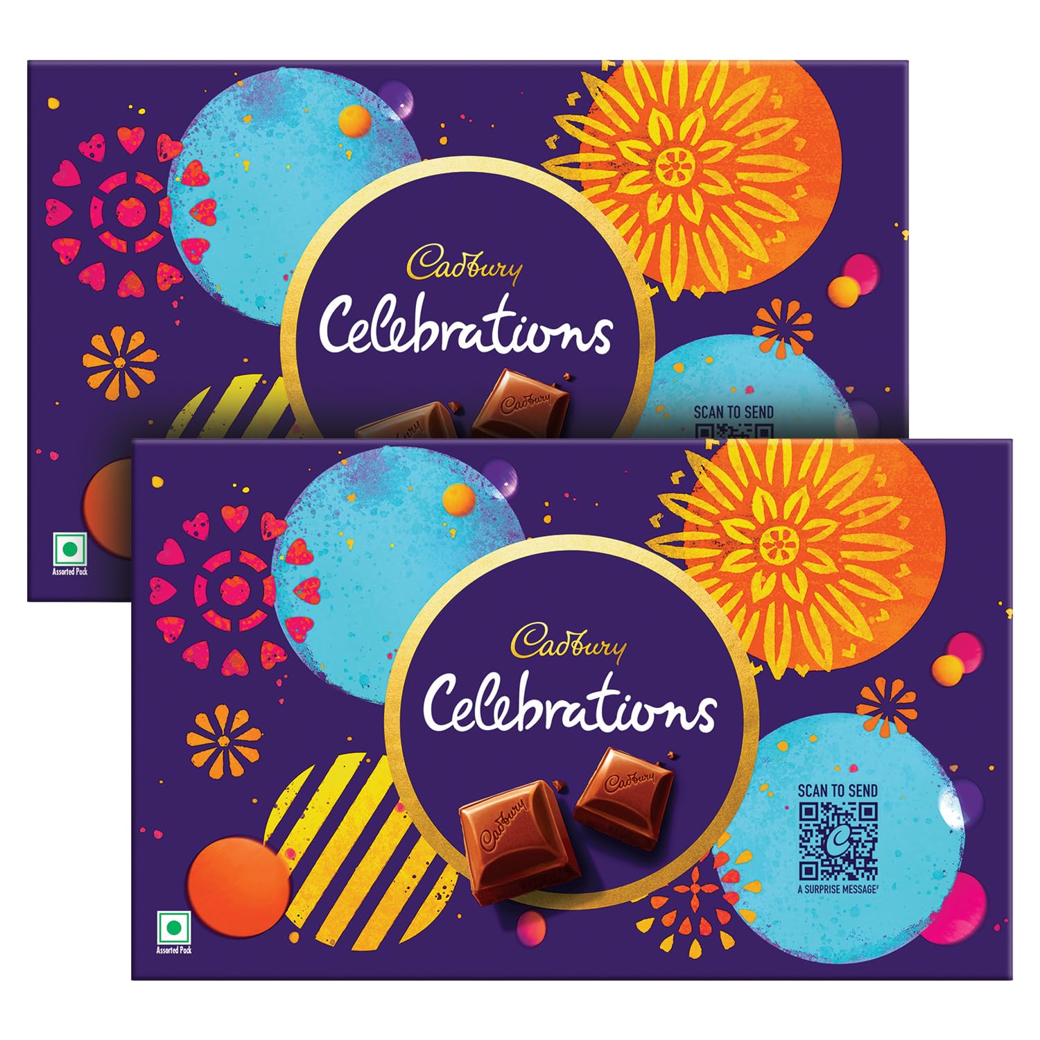 Cadbury Celebrations Chocolate Gift Pack, 189.6 g (Pack of 2) Amazon