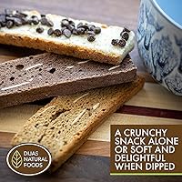 Vista 8 de DIJAS Natural Foods, Galletas biscotti sin grasa envueltas individualmente, ingredientes totalmente naturales libres de conservantes, delicioso