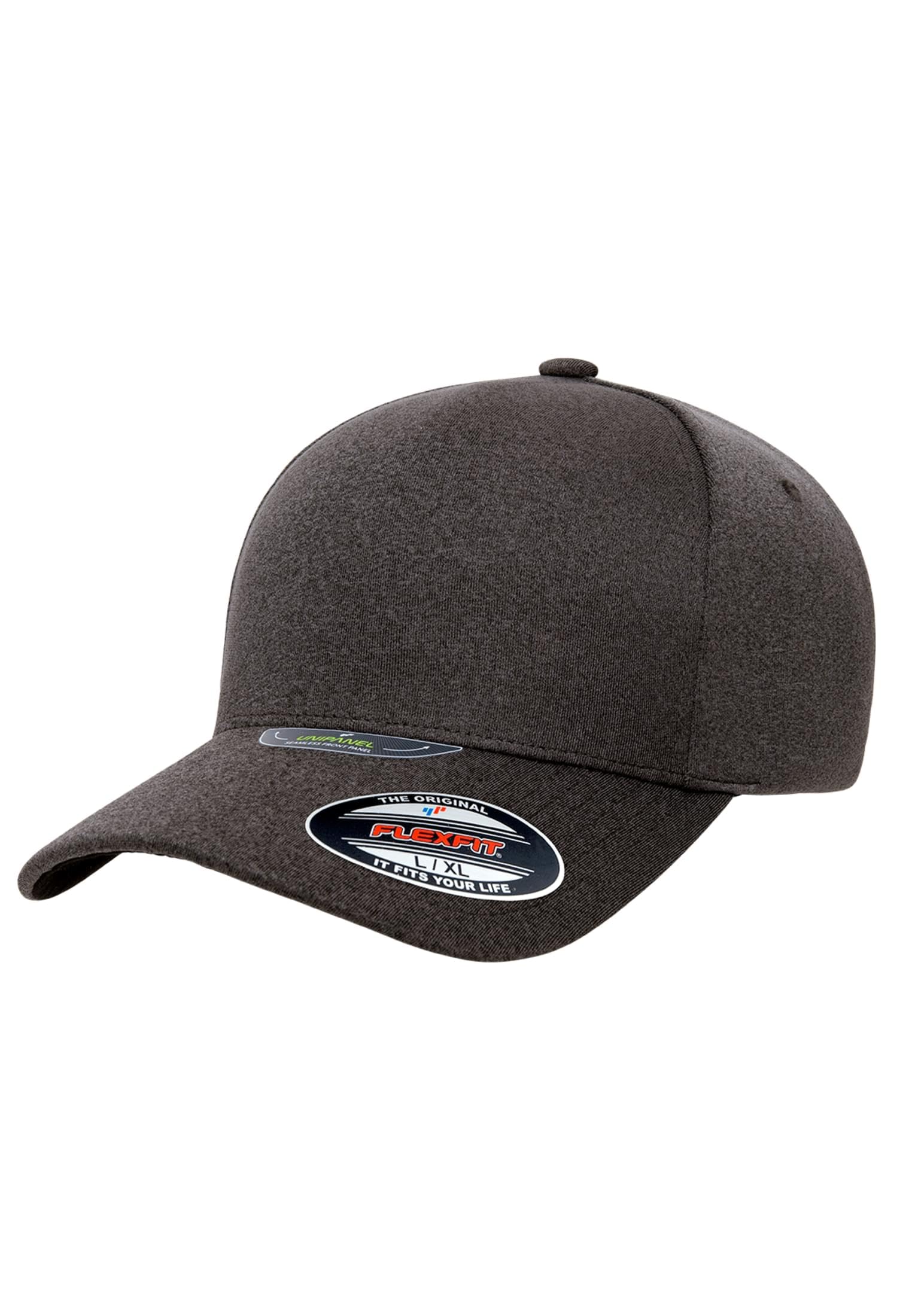 Flexfit Unipanel Melange Cap Baseball, Melangedarkgrey, L/XL