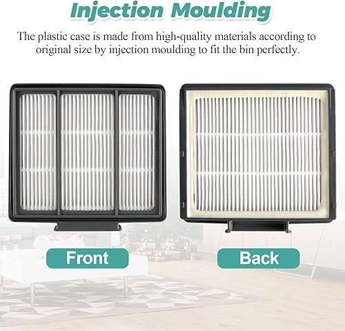 Miniatura 4 de Paquete de 6 filtros de repuesto RVFFK950 para Shark Robot y 8 cepillos laterales RVSBK950 de repuesto para robot Shark ION