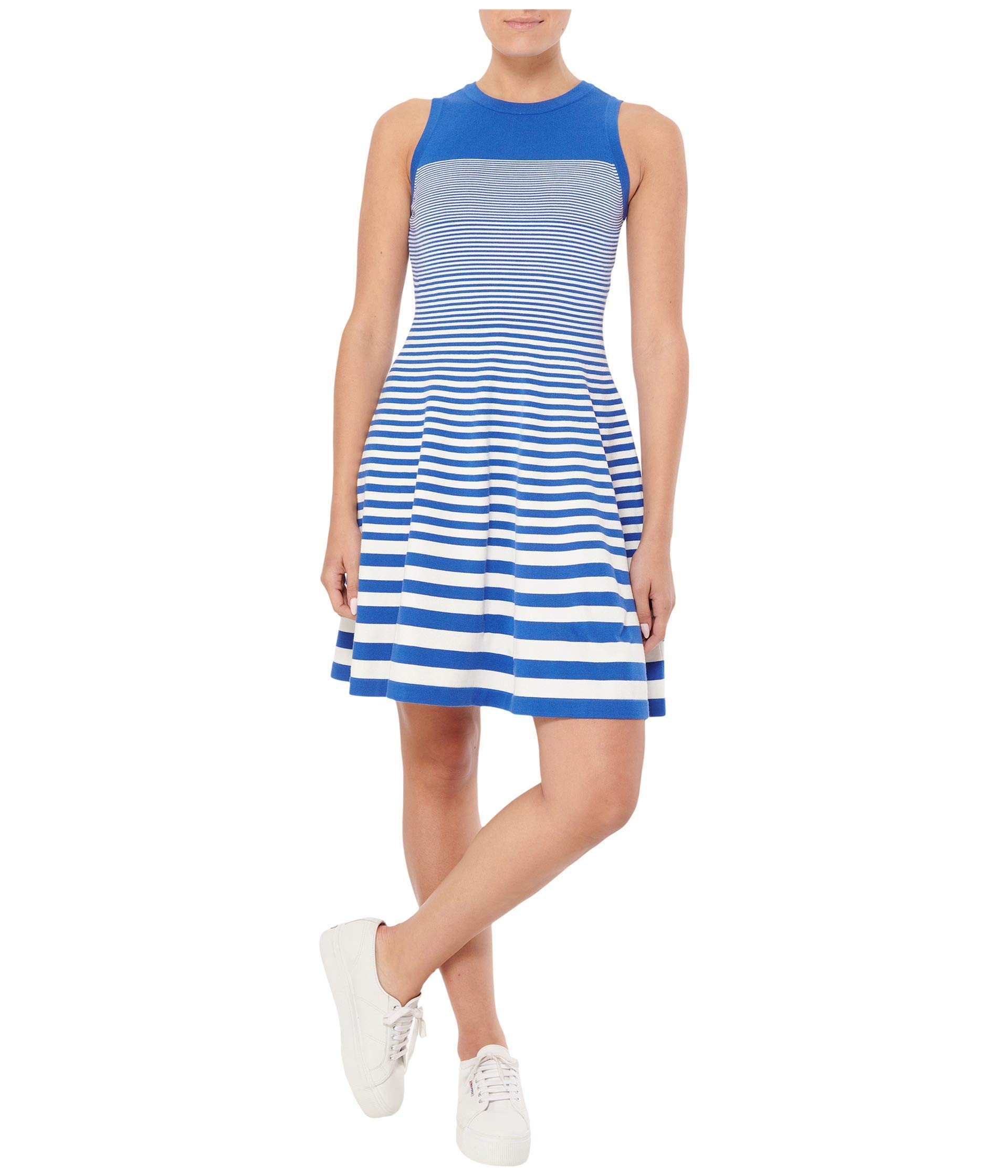 MILLYwomens Stripe Fit and Flare Dress