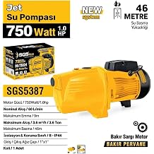 SGS Jet Su Pompas , 750 Watt, 1.0 HP, Model SGS5387