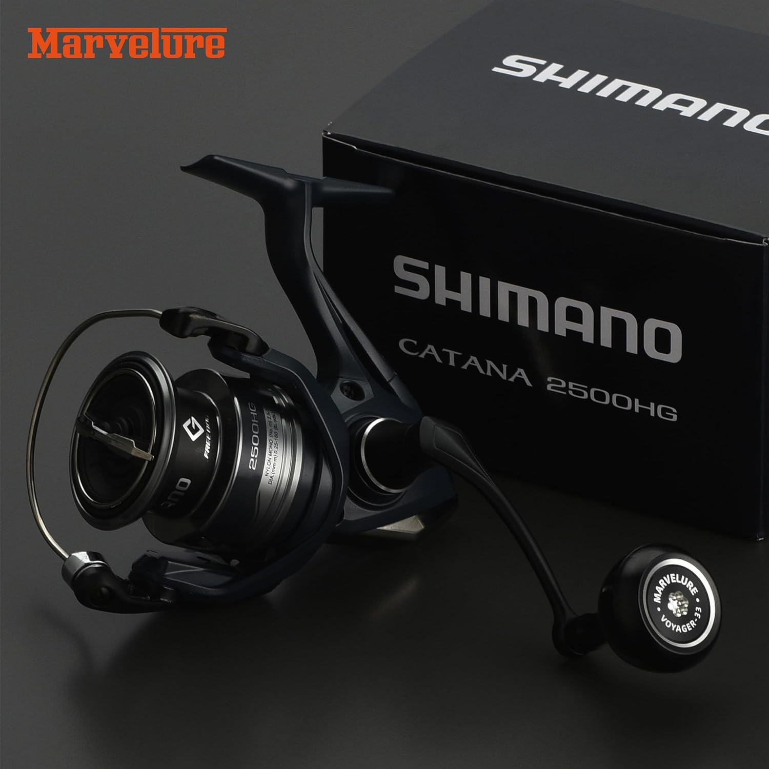 Locked-Type Power Handle (Square Shaft) Compatible for Shimano 17 Nasci Sedona FI Sahara FI Nexave FI, 19 Sienna FG, 22 Catana FE, Spinning Reels