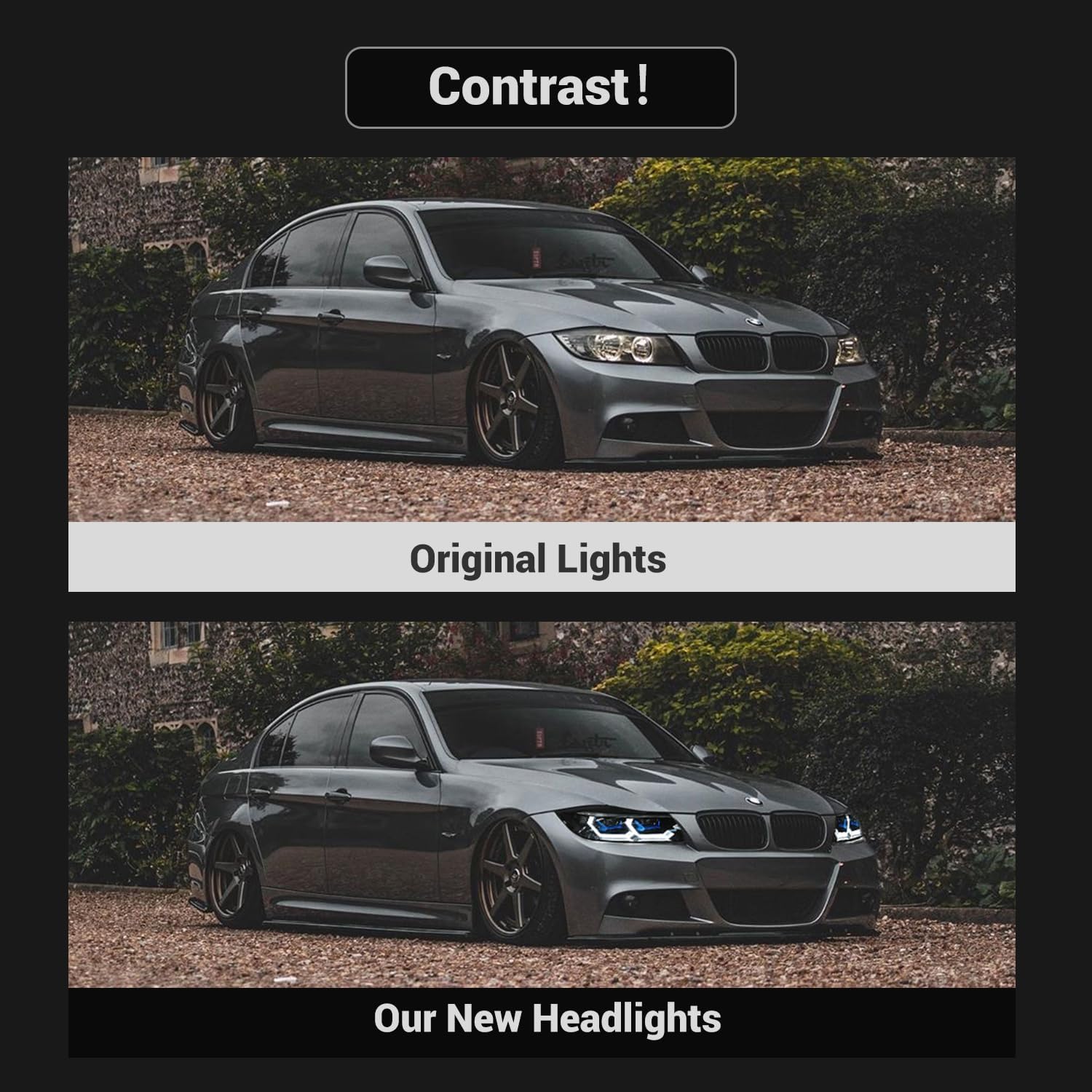 Headlights for BMW 2009-2012 E90 E91 3-Series 328i 335i 4dr Sedan Headlamp/Frontlights E90 E91 3-Series 2009/2010/2011/2012 Headlight(For 09-12 Xenon Ver)