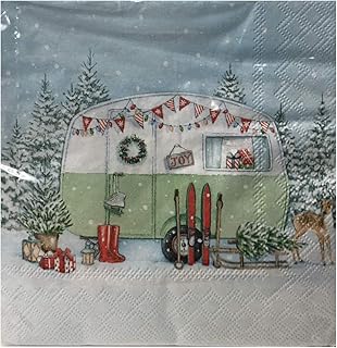 Christmas Holiday Luncheon Paper Napkins 40 ct Disposable Party Supplies (Christmas Camping)