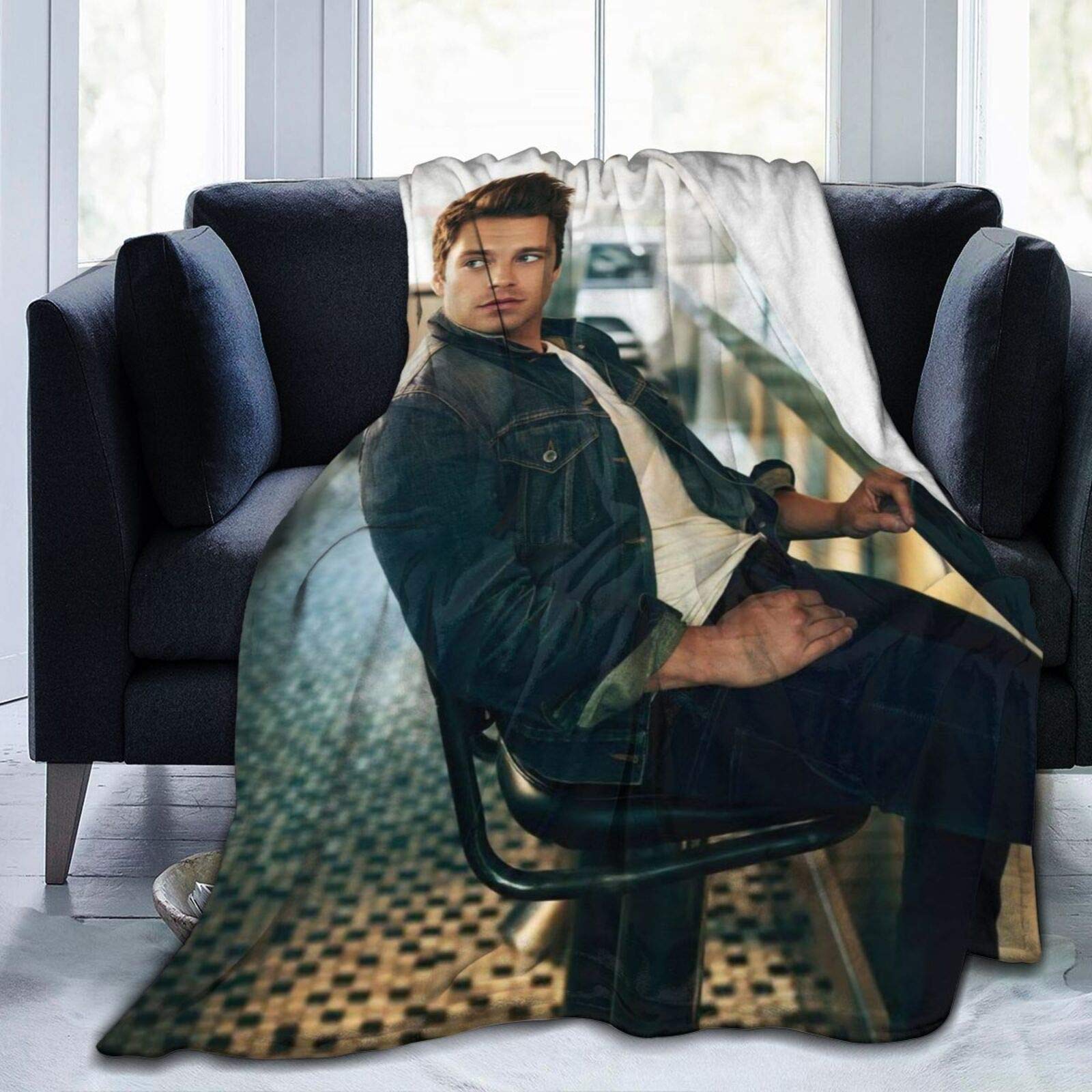 Yuantaicuifeng Super Soft Sebastian Stan Blanket, Sofa Bed Blanket,  Suitable for Birthday for Friends and Relatives 80 x 60 inches : Amazon.de:  Home u0026 Kitchen