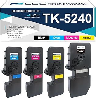 LCL TK-5240 TK5240 Tonerkartusche Ersatz für Kyocera TK-5240 TK-5240K (KCMY