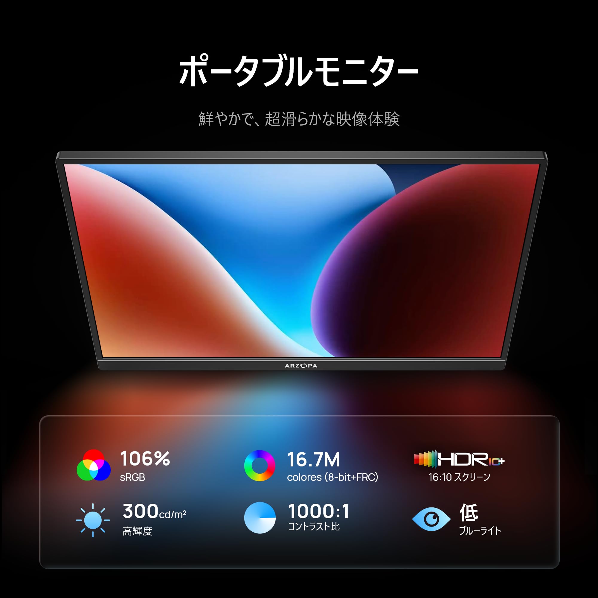 Amazon.co.jp: ARZOPA 16.1インチ ゲーミングモニター 144Hz モバイル