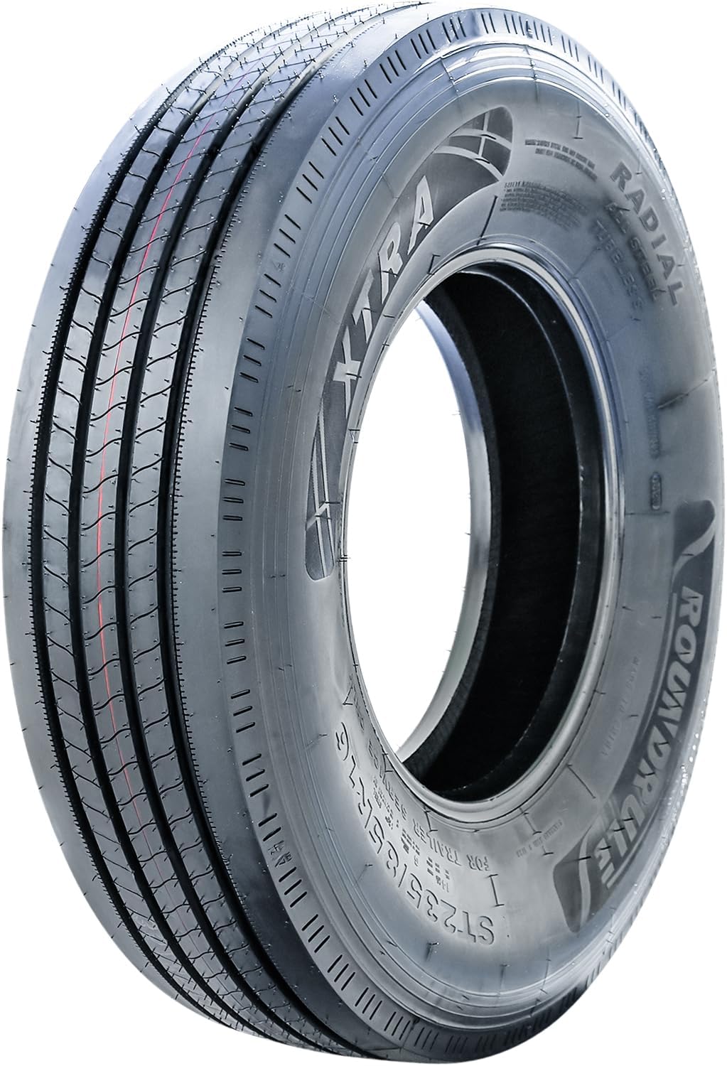 Xtra All Steel Heavy Duty Premium Trailer Radial Tire-ST235/85R16 235/85/16 235/85-16 133/128M Load Range H LRH 16-Ply BSW Black Side Wall
