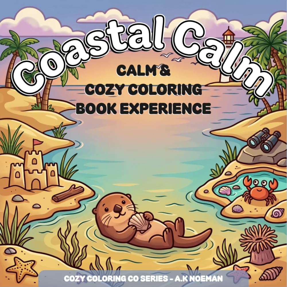 Coastal Calm: A Cozy Coloring Book Experience