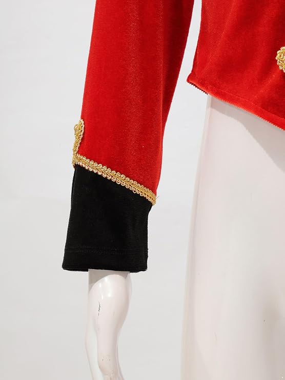 Kids Girls Circus Ringmaster Jacket Velvet Tassels Long Sleeve Coat Marching Band Drummer Uniform Outfit