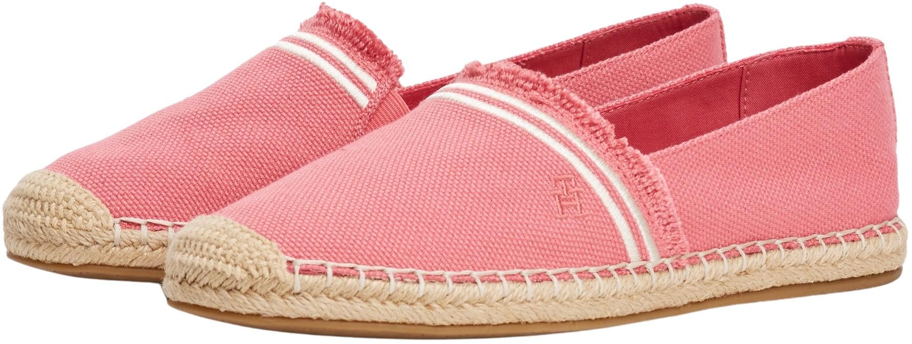 Tommy Hilfiger Damen Espadrilles Fringe Canvas Closed mit Logo