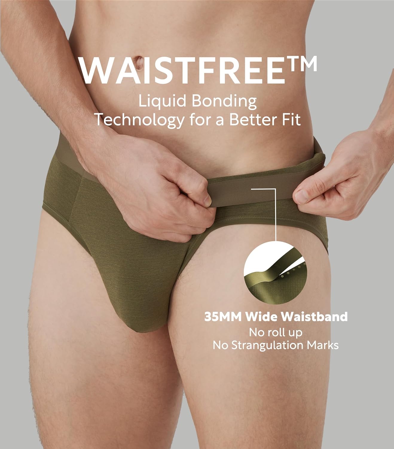 DAVID ARCHY Men's Seamless Bamboo Rayon Briefs, Breathable Soft Underwear with No-Fly Pouch 4-Pack - Image 2