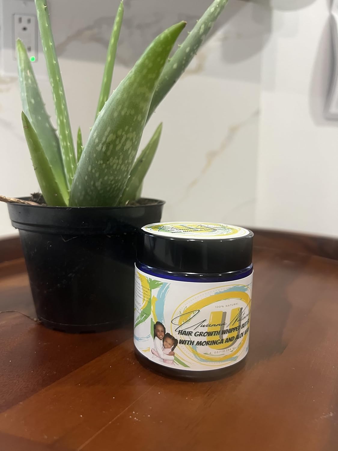 Hair Growth Whipped Butter with Moringa and Aloe Vera (2 oz)
