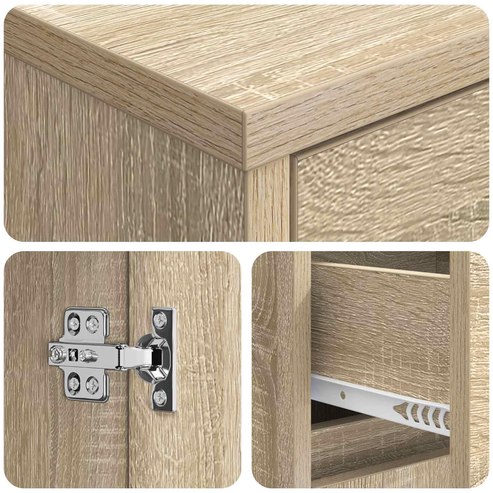 vidaXL Mobile da Bagno Rovere Sonoma 35 x 36,5 x 85 cm