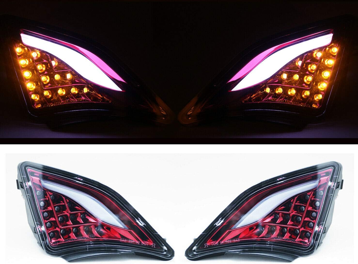 CarLab JDM LED Front DRL + Indicator Turn Signal Lights For 12-16 Scion FRS GT86 - Red