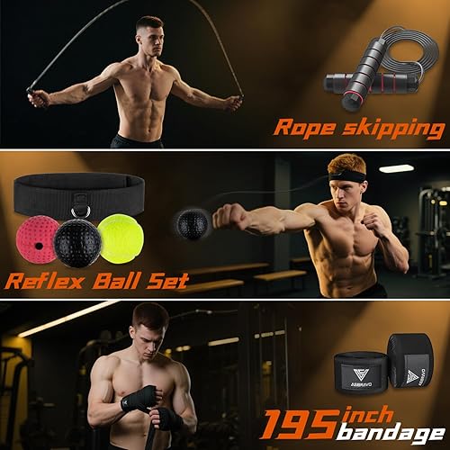 Miniatura 5 de Saco de boxeo para adultos, juego de bolsa de boxeo pesada de 4 pies con guantes de 12 onzas para artes marciales mixtas de karate, kickboxing,