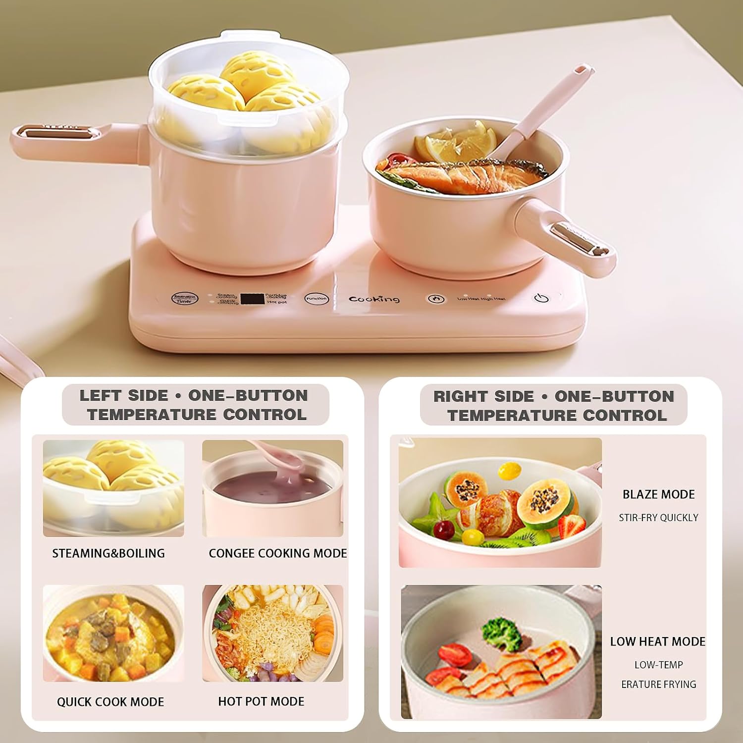 GoGoGoodie Montessori Kids Cooking Set Real, Mini Kitchen for Girl Chef Ages 8-12 (Pink)