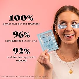 grace & stella Award Winning Under Eye Mask Reduce Dark Circles, Puffy Eyes, Undereye Bags, Wrinkles, Gel Under Eye Patches, Christmas Gifts Under 10 Dollars, Nurse Gifts, Vegan (6 Pairs, Blue)