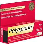 Polysporin® Plus Pain Relief Cream, Antibiotic Cream for First Aid Care of Minor Burns and Cuts