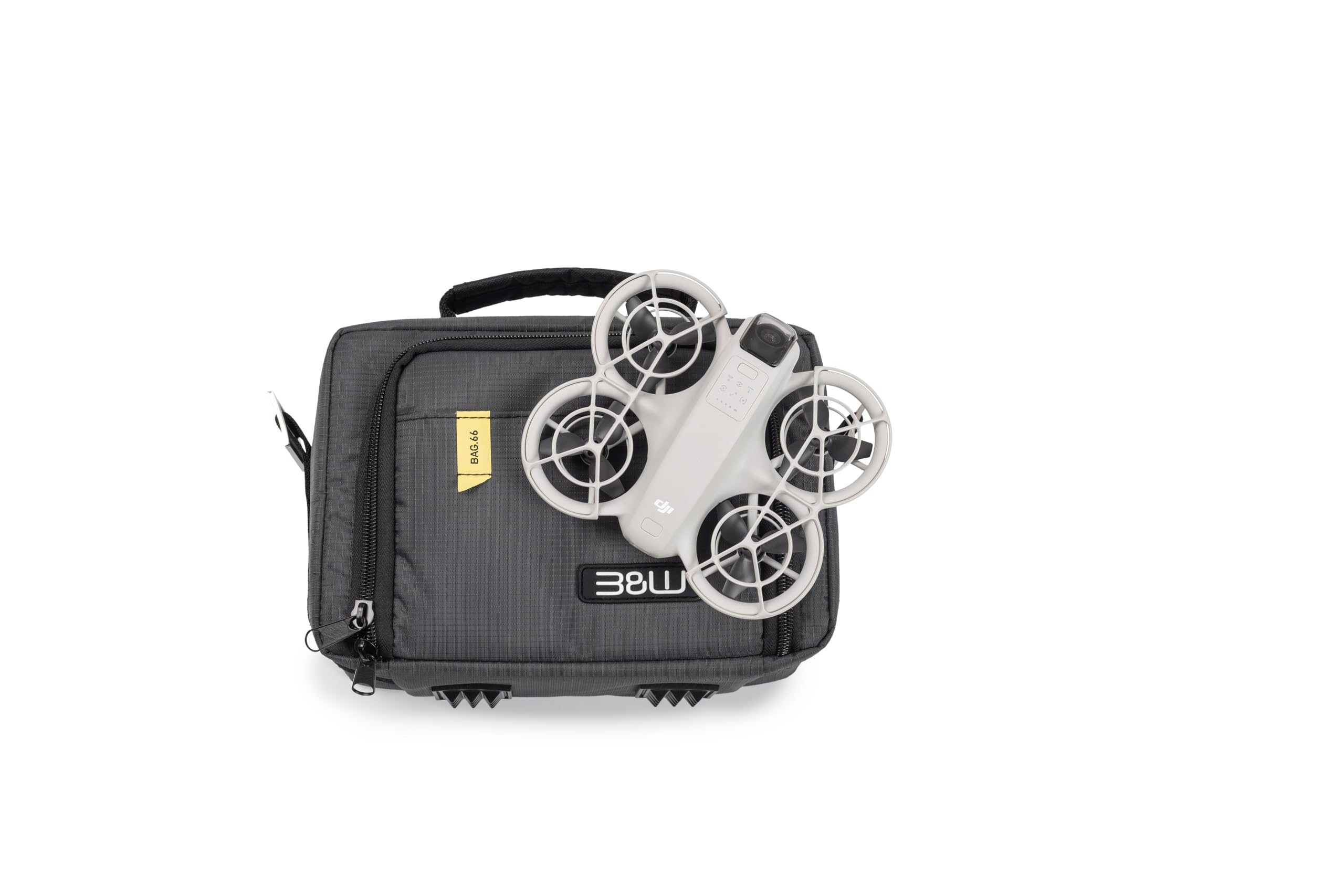 B&W International B&W - Borsa per drone DJ Neo - TEX.66 - elegante, sicura e funzionale, grigio., 25 x 18 x 14 cm, DJI Neo
