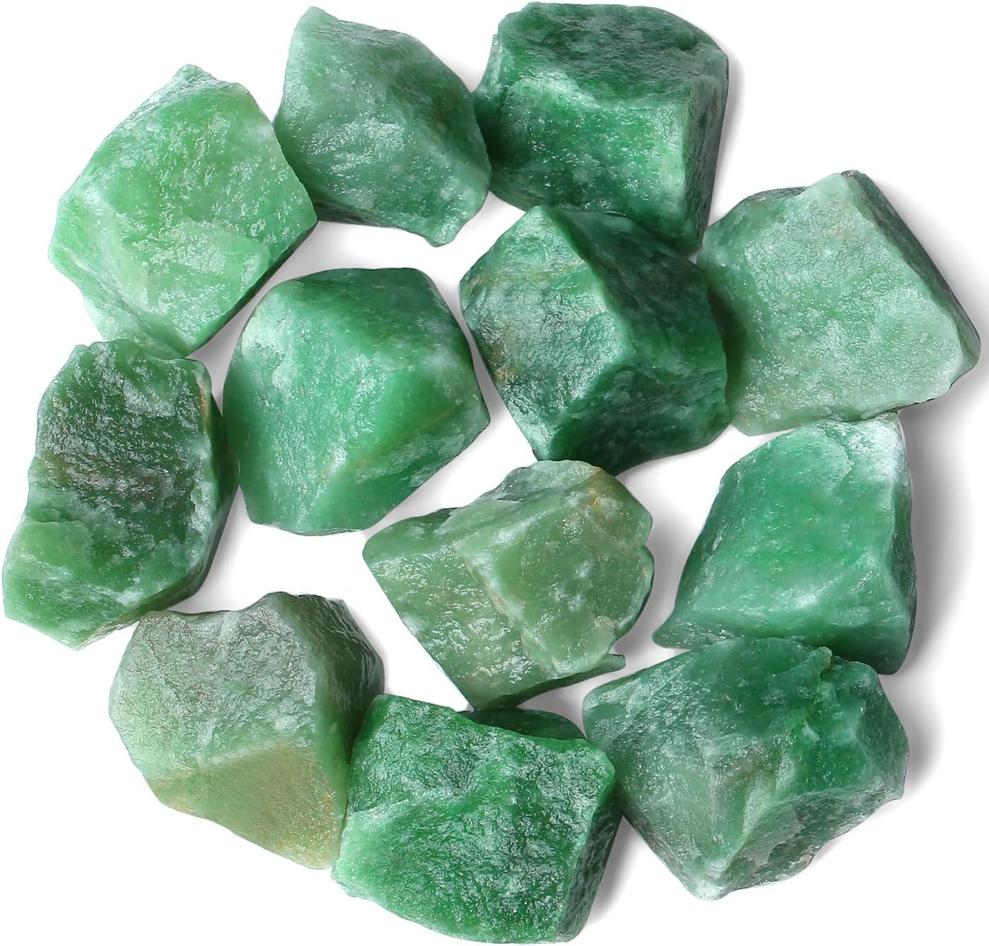 rebuy Natural Green Aventurine Rough Stone 100g - Stone of Opportunity for Prosperity, Wealth, Creativity, and Meditation | Enhance Optimism & Clear Negative Thoughts-picture-35