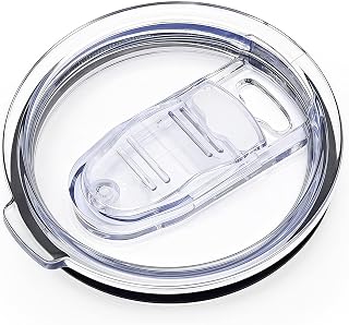 1PCS 40 oz Tumbler Replacement Lid Only Compatible with Silver Buffalo Stainless Steel Tumbler, Reusable Tumbler Cover, Spill Proof, Straw Friendly, BPA Free (1 Pcs)