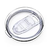 XccMe 1PCS 40 oz Tumbler Replacement Lid Only Compatible with Silver Buffalo Stainless Steel Tumbler, Reusable Tumbler Cover, Spill Proof, Straw Friendly, BPA Free (1 Pcs)